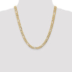 FJC Finejewelers 22 Inch 14k 6.75mm Concave Open Figaro Chain Necklace