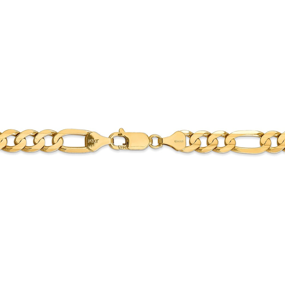 FJC Finejewelers 22 Inch 14k 6.75mm Concave Open Figaro Chain Necklace