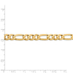 FJC Finejewelers 18 Inch 14k 7.5mm Concave Open Figaro Chain Necklace