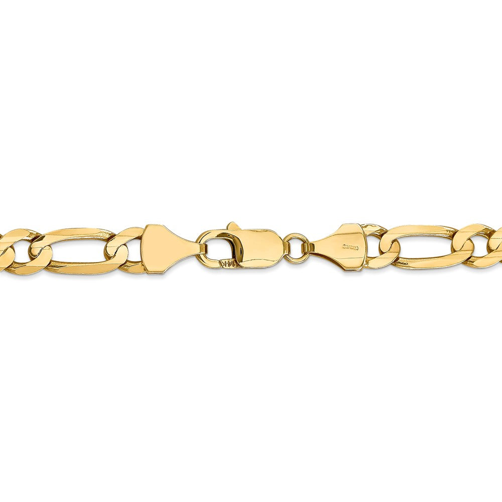 FJC Finejewelers 18 Inch 14k 7.5mm Concave Open Figaro Chain Necklace