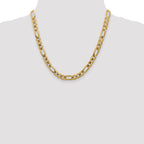 FJC Finejewelers 20 Inch 14k 7.5mm Concave Open Figaro Chain Necklace
