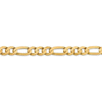 FJC Finejewelers 22 Inch 14k 7.5mm Concave Open Figaro Chain Necklace