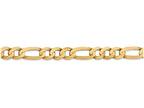 FJC Finejewelers 9 Inch 14k Yellow Gold 7.5mm Concave Open Figaro Chain Ankle Bracelet (Smaller Ankles)