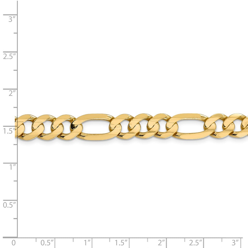 FJC Finejewelers 22 Inch 14k 8.75mm Concave Open Figaro Link Chain Necklace