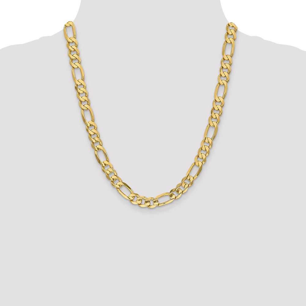 FJC Finejewelers 22 Inch 14k 8.75mm Concave Open Figaro Link Chain Necklace