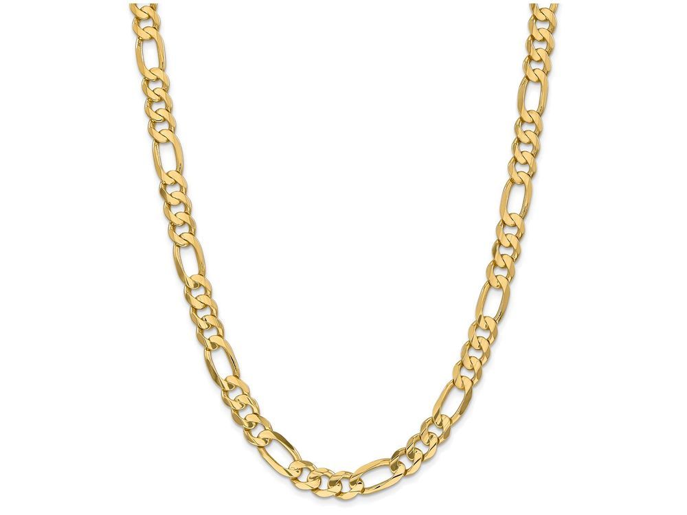 FJC Finejewelers 22 Inch 14k 8.75mm Concave Open Figaro Link Chain Necklace