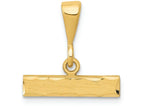 FJC Finejewelers 14k Yellow Gold Casted Large Bright Cut Top Charm