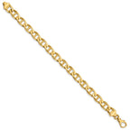 FJC Finejewelers 8 Inch 14k 9mm Hand-polished Anchor Link Chain Bracelet