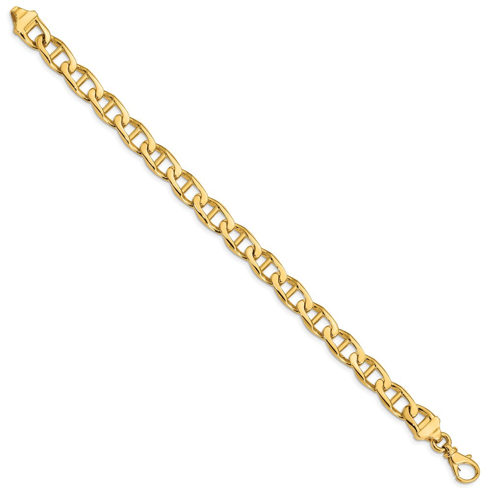 FJC Finejewelers 8 Inch 14k 9mm Hand-polished Anchor Link Chain Bracelet
