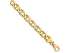 FJC Finejewelers 8 Inch 14k 9mm Hand-polished Anchor Link Chain Bracelet