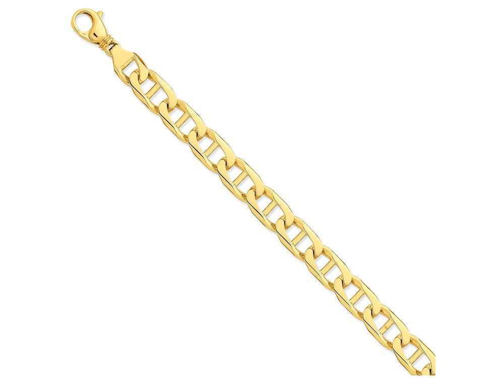 FJC Finejewelers 9 Inch 14k 11mm Hand-polished Anchor Link Chain Ankle Bracelet (Smaller Ankles)