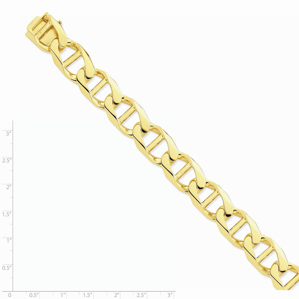 FJC Finejewelers 8 Inch 14k 15mm Hand-polished Anchor Link Chain Bracelet