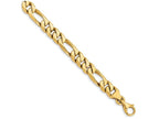 FJC Finejewelers 8 Inch 14k 8mm Hand-polished Figaro Link Chain Bracelet