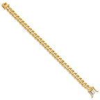 FJC Finejewelers 8 Inch 14k 8.3mm Hand-polished Traditional Link Chain Bracelet