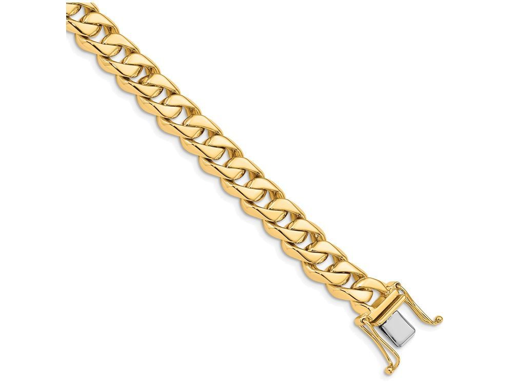 FJC Finejewelers 8 Inch 14k 8.3mm Hand-polished Traditional Link Chain Bracelet
