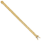 FJC Finejewelers 8 Inch 14k 9.2mm Hand-polished Traditional Link Chain Bracelet
