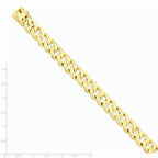 FJC Finejewelers 8 Inch 14k 11mm Hand-polished Traditional Link Chain Bracelet