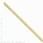 FJC Finejewelers 8 Inch 14k 8.75mm Hand-polished Rounded Curb Chain Bracelet