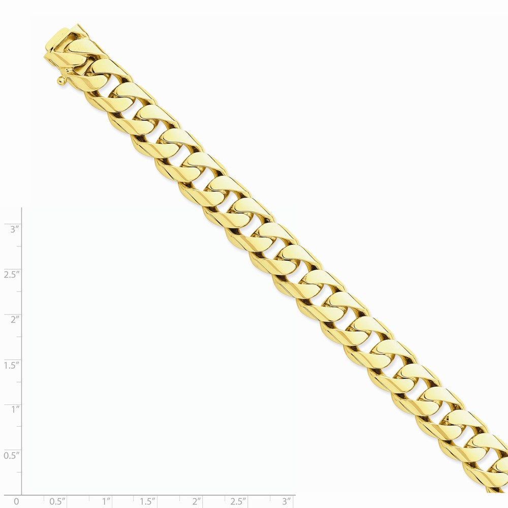 FJC Finejewelers 8 Inch 14k 13mm Hand-polished Rounded Curb Chain Bracelet