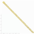 FJC Finejewelers 8 Inch 14k 6.8mm Hand-polished Flat Beveled Curb Chain Bracelet