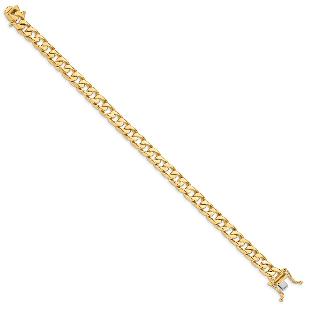 FJC Finejewelers 8 Inch 14k 7.8mm Hand-polished Flat Beveled Curb Chain Bracelet