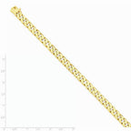 FJC Finejewelers 8 Inch 14k 7.8mm Hand-polished Flat Beveled Curb Chain Bracelet