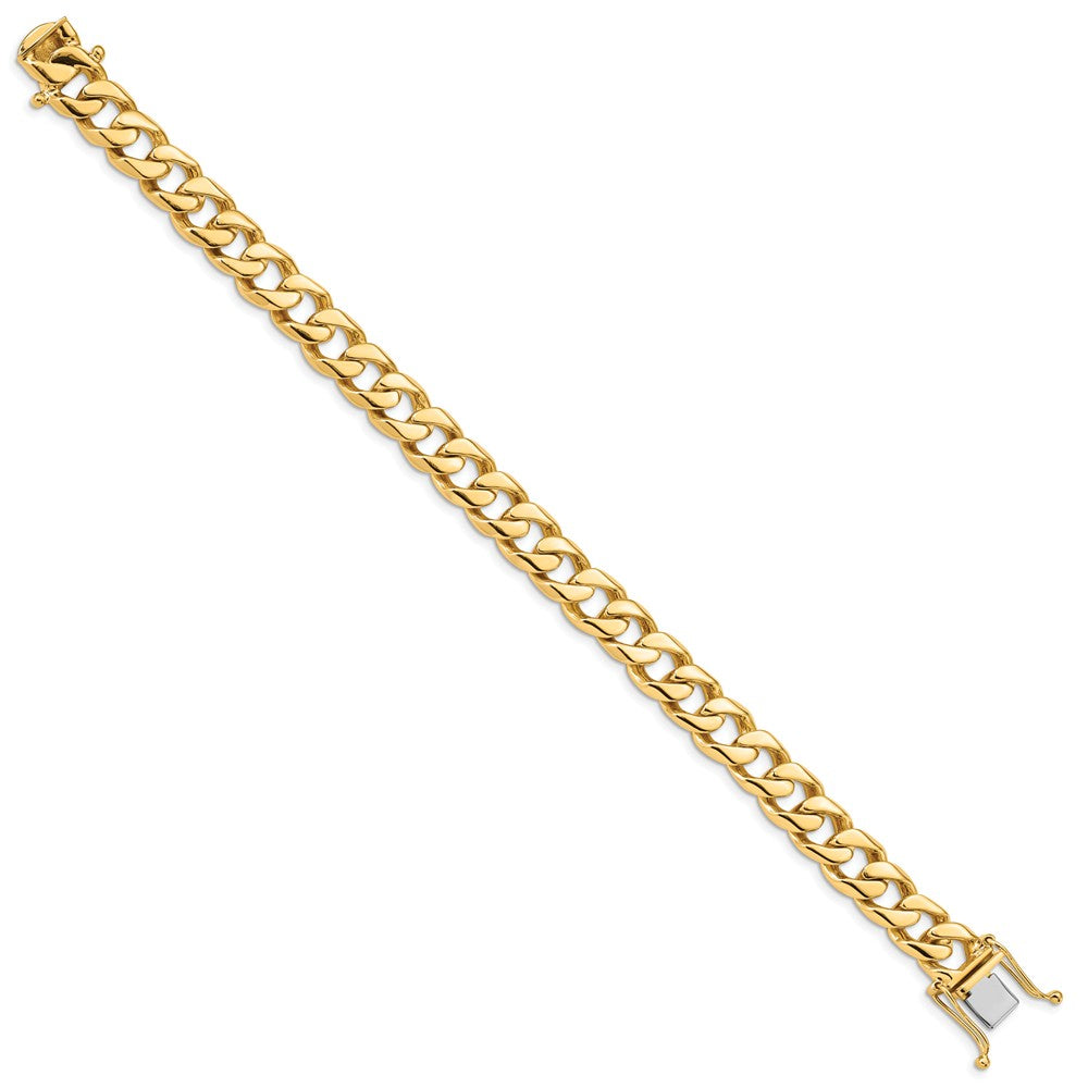 FJC Finejewelers 8 Inch 14k 9.8mm Hand-polished Flat Beveled Curb Chain Bracelet