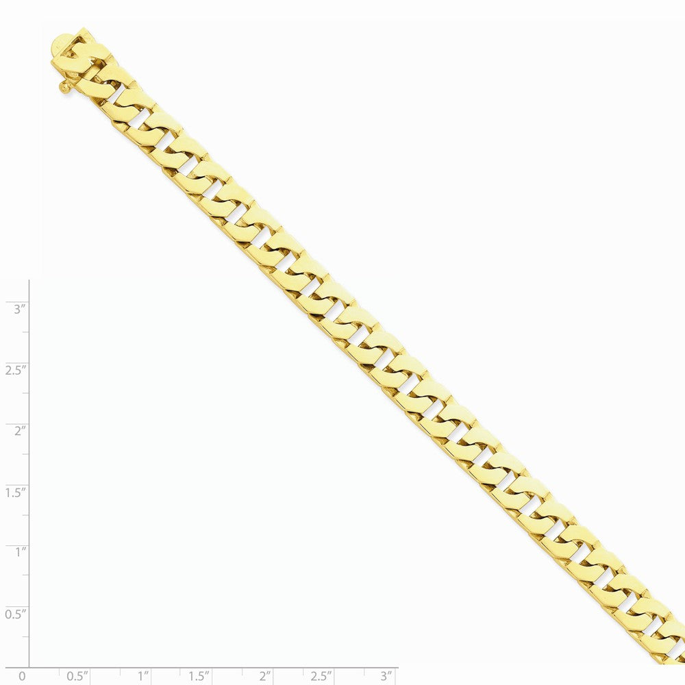 FJC Finejewelers 8 Inch 14k 10mm Hand-polished Fancy Link Chain Bracelet