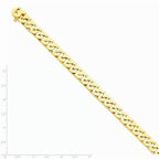 FJC Finejewelers 8 Inch 14k 10mm Hand-polished Fancy Link Chain Bracelet