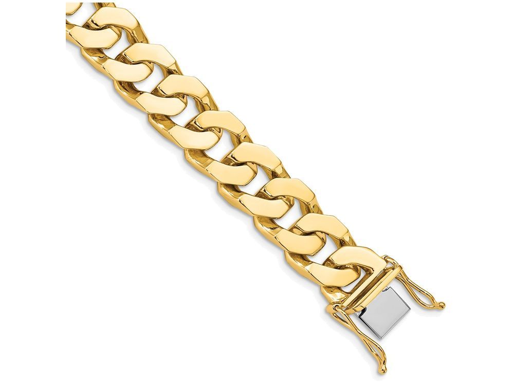 FJC Finejewelers 8 Inch 14k 12mm Hand-polished Fancy Link Chain Bracelet