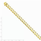 FJC Finejewelers 8 Inch 14k 10mm Hand-polished Fancy Link Chain Bracelet