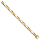 FJC Finejewelers 8 Inch 14k 10mm Hand-polished Fancy Link Chain Bracelet
