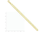 FJC Finejewelers 7 Inch 14k Yellow Gold 7mm Hand-polished Fancy Link Chain Bracelet