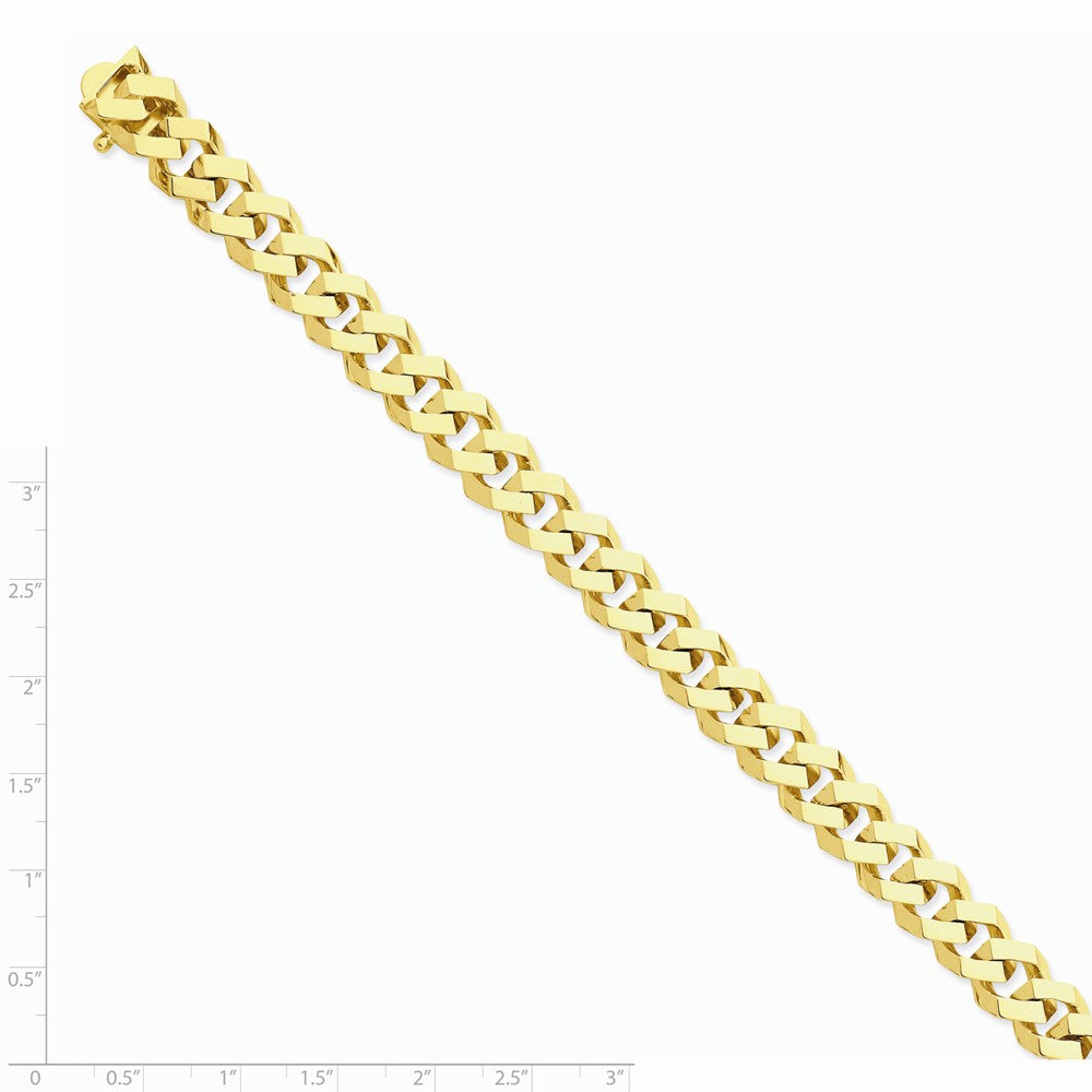 FJC Finejewelers 8 Inch 14k 10mm Hand-polished Fancy Link Chain Bracelet
