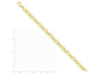FJC Finejewelers 8 Inch 14k Yellow Gold 6mm Hand-polished Fancy Link Chain Bracelet