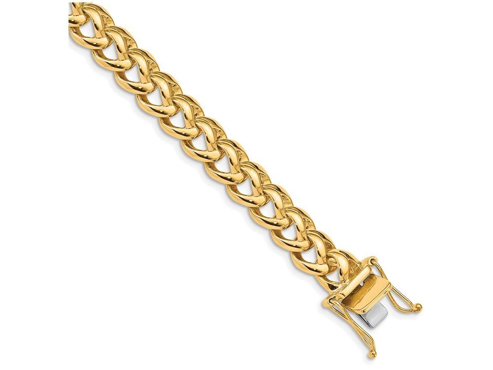 FJC Finejewelers 8 Inch 14k 9mm Hand-polished Fancy Link Chain Bracelet