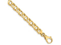 FJC Finejewelers 8 Inch 14k 8mm Hand-polished Fancy Link Chain Bracelet
