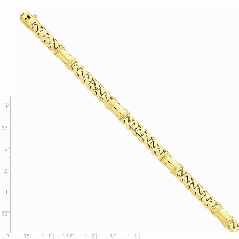 FJC Finejewelers 8 Inch 14k 7.5mm Hand-polished Fancy Link Chain Bracelet