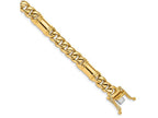 FJC Finejewelers 8 Inch 14k 7.5mm Hand-polished Fancy Link Chain Bracelet
