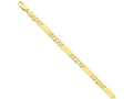FJC Finejewelers 8 Inch 14k Yellow Gold 7mm Hand-polished Fancy Link Chain Bracelet