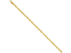 FJC Finejewelers 7 Inch 14k Yellow Gold 4.5mm Hand-polished Fancy Link Chain Bracelet