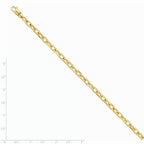 FJC Finejewelers 14 kt Yellow Gold 5.9mm Hand-polished Fancy Link Bracelet