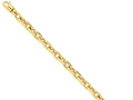 FJC Finejewelers 14 kt Yellow Gold 7mm Hand-polished Fancy Link Bracelet