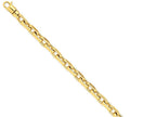 FJC Finejewelers 14 kt Yellow Gold 7mm Hand-polished Fancy Link Bracelet