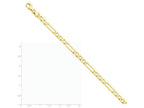 FJC Finejewelers 7 Inch 14k Yellow Gold Polished Figaro Link Chain Bracelet