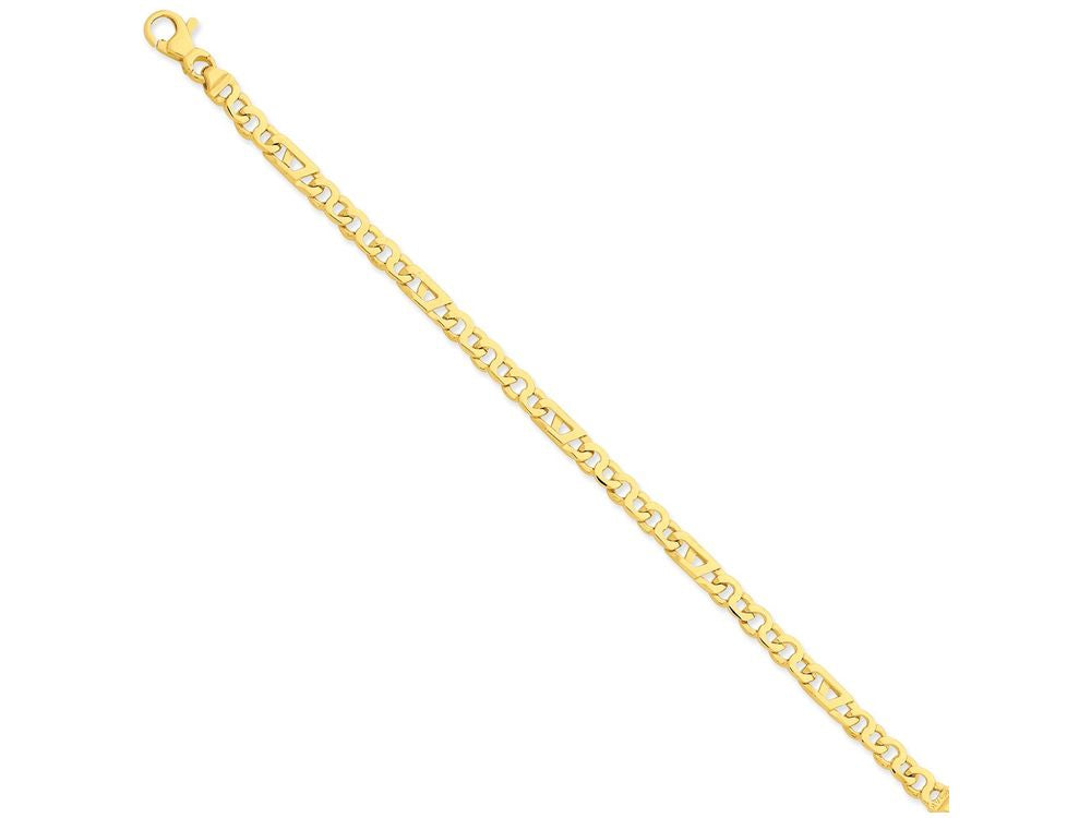 FJC Finejewelers 7 Inch 14k Yellow Gold Fancy Link Chain Bracelet