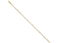 FJC Finejewelers 7 Inch 14 kt Two Tone Gold 2.25mm Fancy Link Chain Bracelet