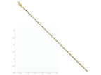 FJC Finejewelers 8 Inch 14 kt Two Tone Gold 2.5mm Fancy Link Chain Bracelet
