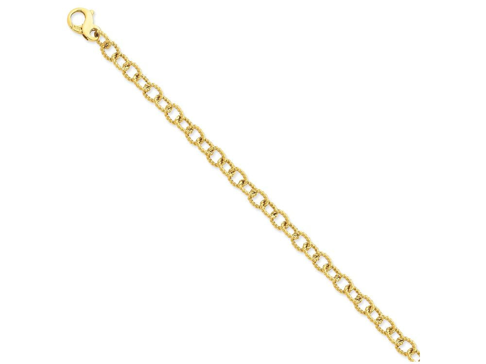 FJC Finejewelers 8.5 Inch 14k Yellow Gold 6.5mm Polished Fancy Link Chain Bracelet