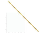 FJC Finejewelers 7.25 Inch 14k Yellow Gold 4.5mm Fancy Link Chain Bracelet